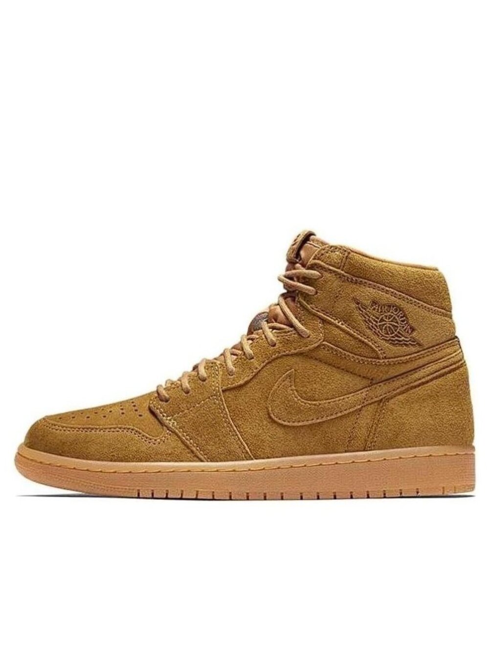 NIKE Men's Air Jordan 1 Retro High OG Wheat Shoes Size 9